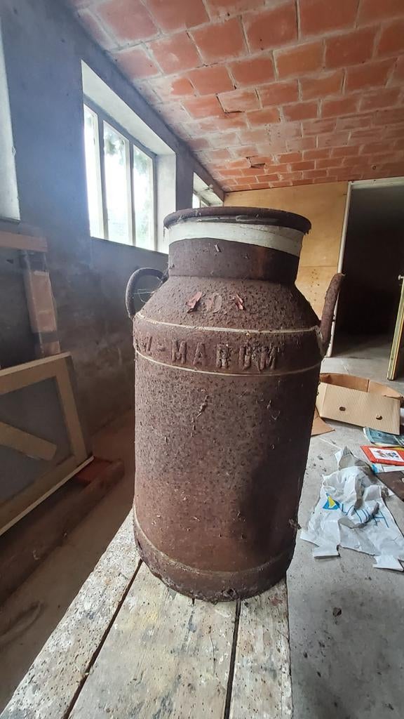 Oude melkbus, Tuin en Terras, Tuinwanddecoratie, Ophalen of Verzenden, Gebruikt