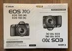 Canon EOS 70D Gebruikershandleiding Kit nieuw, Ophalen of Verzenden, Nieuw, Fotografen