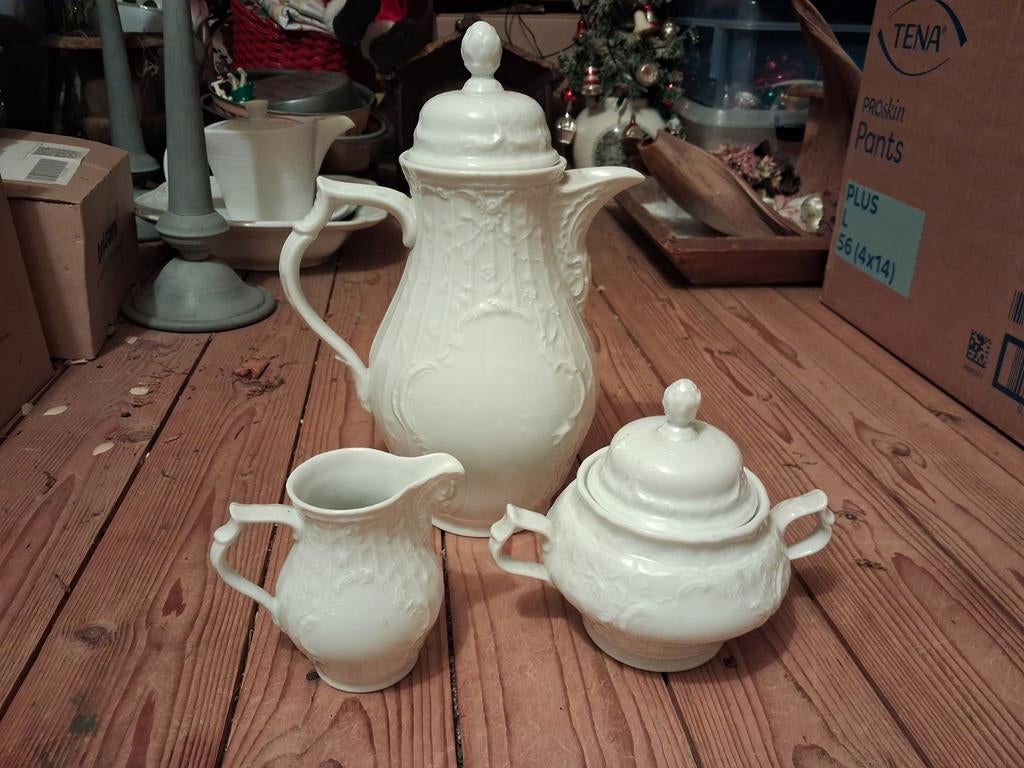 oma's vintage rosenthal koffiepot,suikerpot & melkkannetje, Ophalen, Overige typen, Zo goed als nieuw, Overige stijlen