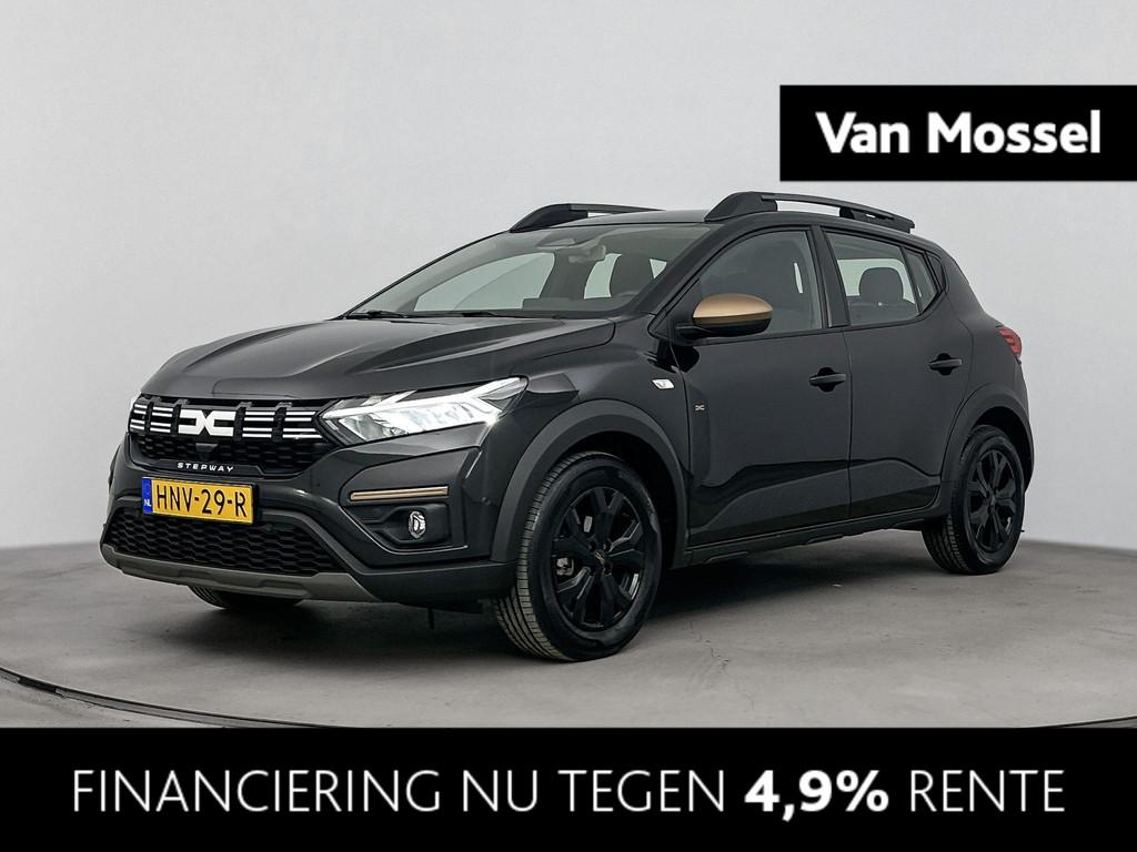 Dacia Sandero Stepway 1.1 TCe Extreme 110PK | Navigatie | Ac, Auto's, Dacia, Stof, Gebruikt, Euro 6, Zwart
