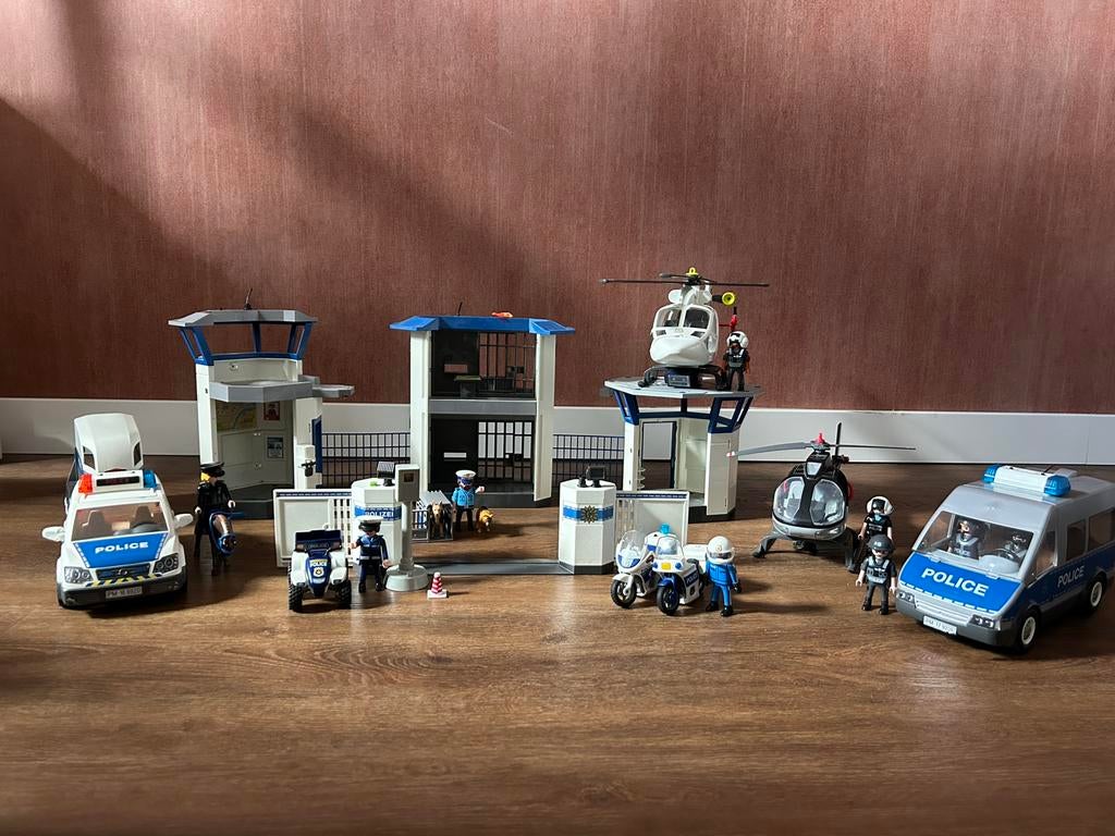 Verzameling Playmobil: politie, brandweer & ambulance, Ophalen of Verzenden, Gebruikt
