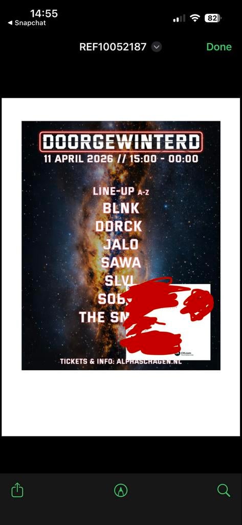 Doorgewinterd kaartje, Eén persoon