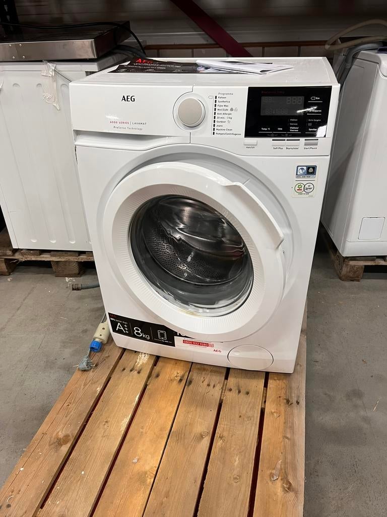 AEG 6000 ProSense 8kg wasmachine 1600 rpm, D, Ophalen of Verzenden, Zo goed als nieuw, D