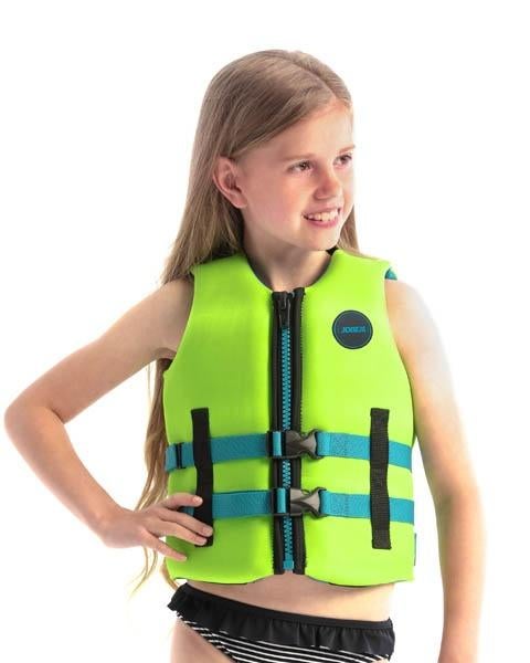 Nieuw Jobe KINDER zwemvest neopreen Lime mt 164 +176 CE keur, Ophalen of Verzenden, Zo goed als nieuw, Kind, Reddingsvest of Zwemvest