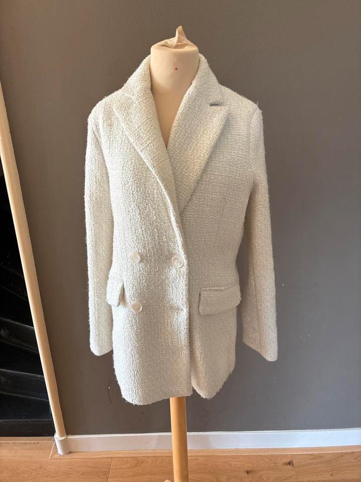 Wit colbert van Purdey, Kleding | Dames, Jasjes, Kostuums en Pakken, Zo goed als nieuw, Jasje, Maat 36 (S), Wit, Ophalen of Verzenden