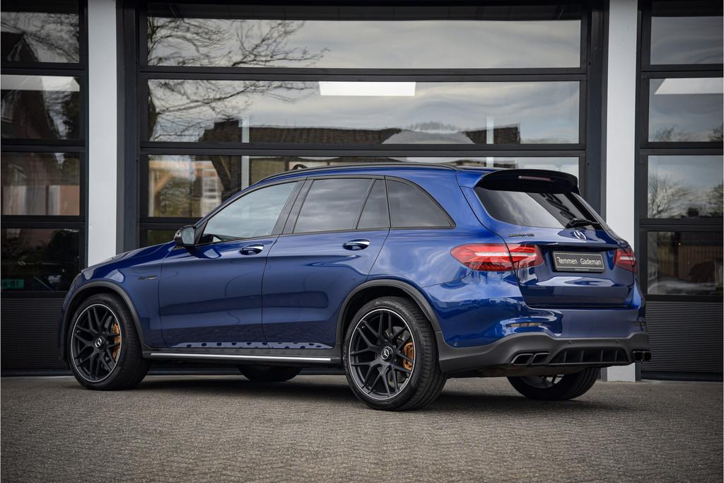 Mercedes-Benz GLC AMG 63 S 4MATIC+ (bj 2019, automaat), Auto's, Automaat, Gebruikt, 510 pk, Blauw