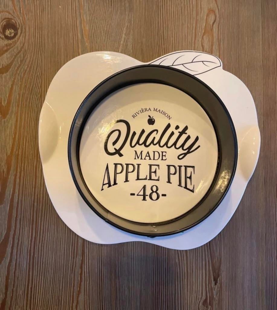 Riviera Maison Appeltaartvorm - Quality Made Apple Pie, Overige typen, Ophalen of Verzenden, Zo goed als nieuw, Steen/keramiek