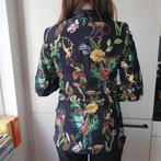 Nieuwe getailleerde zwarte blazer met jungle print Sissy Boy, Maat 38/40 (M), Zwart, Ophalen of Verzenden, Zo goed als nieuw