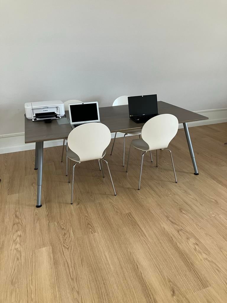 IKEA Galant vergadertafel met verstelbare poten, Huis en Inrichting, Bureaus, Ophalen, In hoogte verstelbaar, Gebruikt