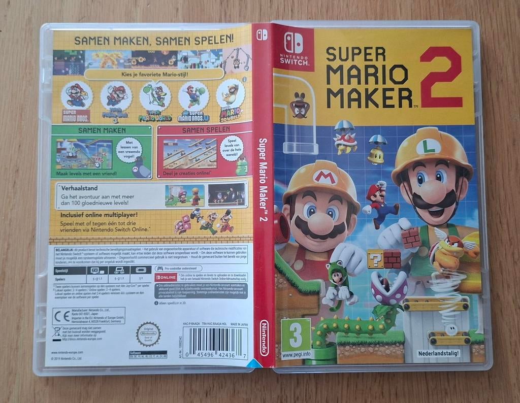 Super Mario Maker 2 - Nintendo Switch, Ophalen of Verzenden, Zo goed als nieuw, Eén computer, Platform
