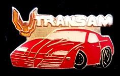 Pontiac Transam pin- rood 3, Verzenden, Nieuw, Transport, Speldje of Pin