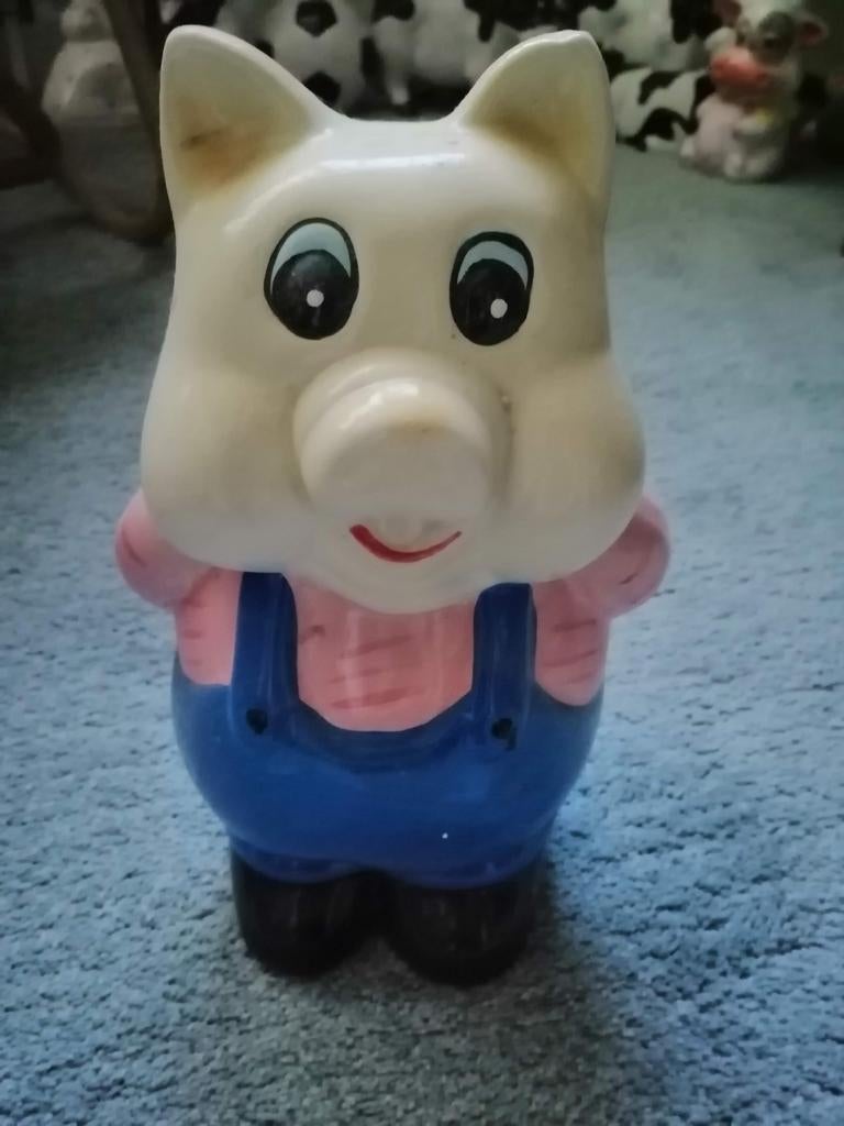 Groot varken spaarpot, Verzamelen, Ophalen of Verzenden, Zo goed als nieuw, Steen, Aardewerk of Keramiek, Dier