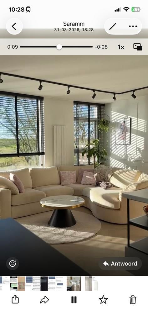 Modulaire hoekbank, Ophalen of Verzenden, Zo goed als nieuw, Stof