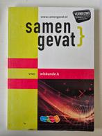 Samengevat vwo Wiskunde A, Boeken, Ophalen of Verzenden, Zo goed als nieuw, VWO, Nederlands