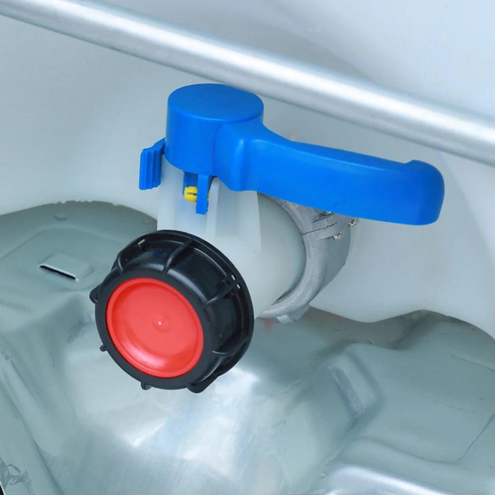 Originele IBC vlinderklep-kraan met S75x6/S60x6 schroefdraad, 150 liter of meer, Ophalen of Verzenden, Nieuw, Kunststof