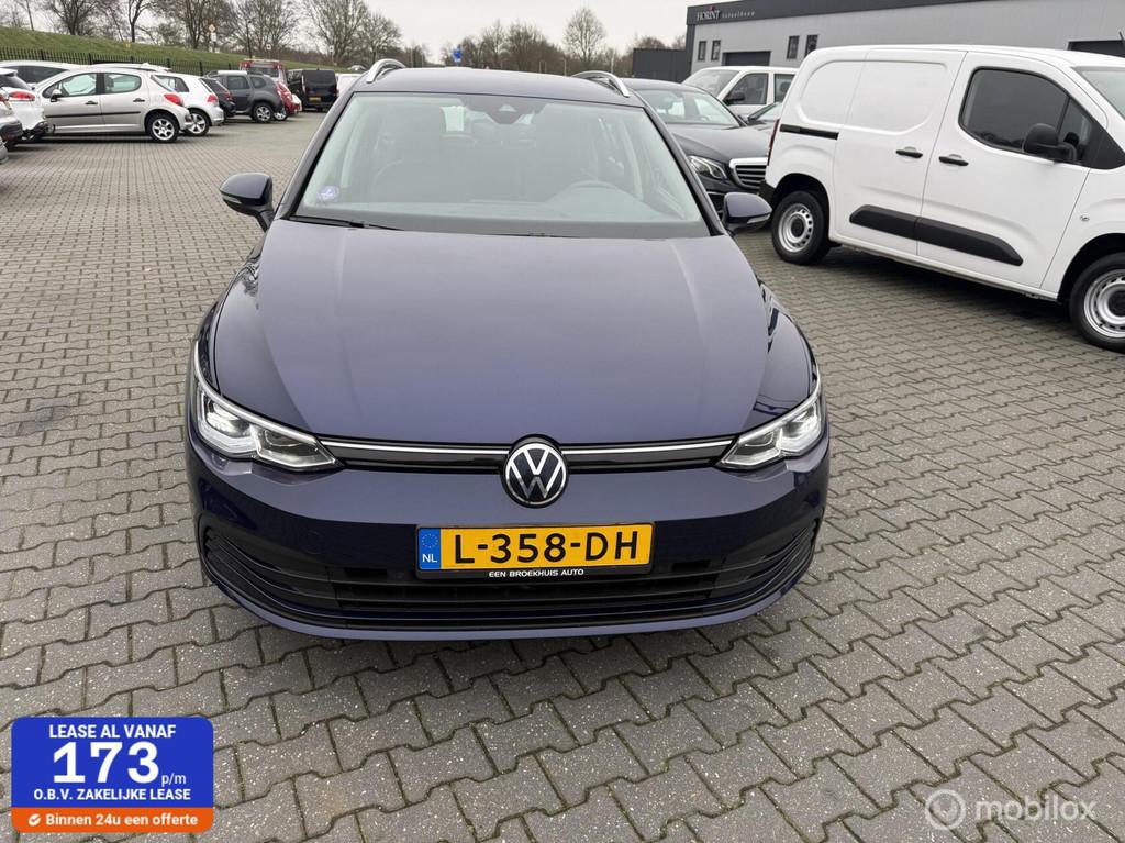 Volkswagen Golf Variant 1.0 eTSI Life Business automaat, Auto's, Stof, Gebruikt, Blauw, Origineel Nederlands