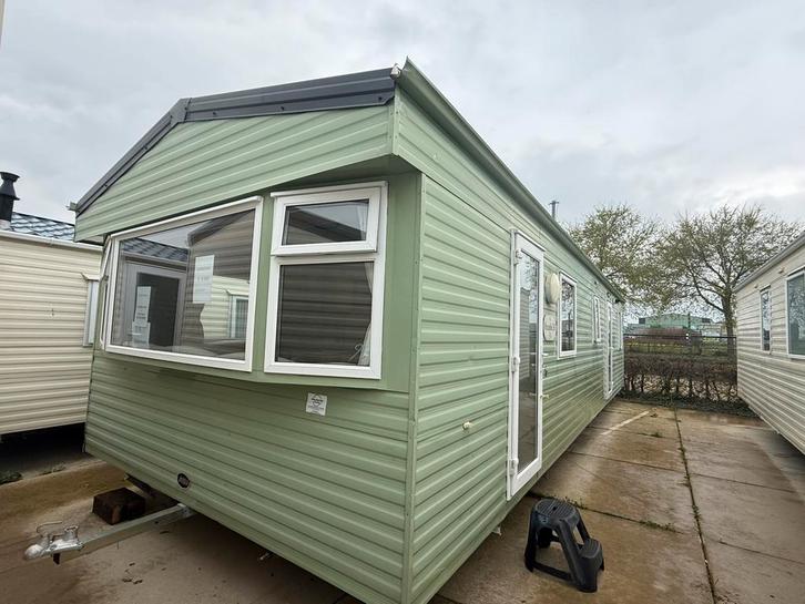 ABI Roselle 370 x 11.00 / 3SLK/ DUBBELGLAS/CV + Gebracht, Caravans en Kamperen, Stacaravans, tot en met 4, Ophalen of Verzenden