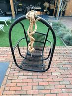 Rotan Schommelstoel - Zwart, Ophalen, Zo goed als nieuw, Rotan