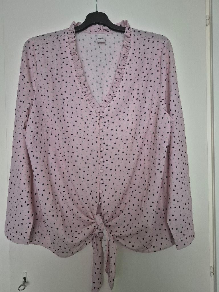 HEINE Leuke roze voile tuniek maat 48! zie maten aub, Kleding | Dames, Grote Maten, HEINE, Blouse of Tuniek, Ophalen of Verzenden