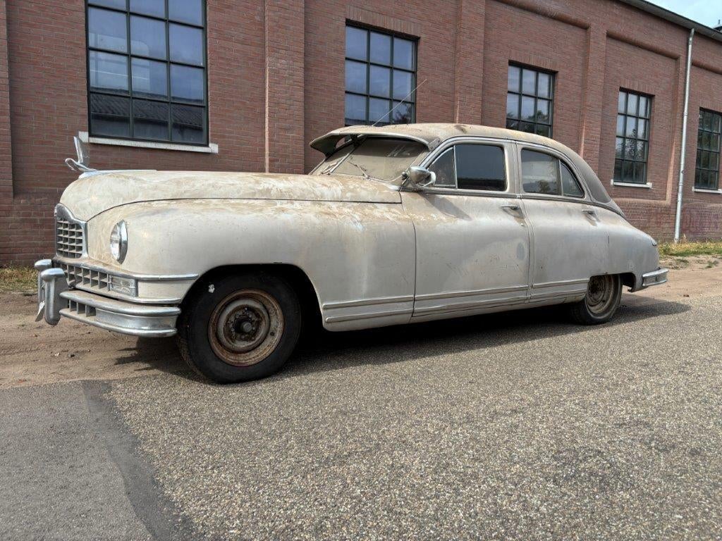 Packard Custom Eight 1948, Auto's, Oldtimers, Particulier, Overige merken, Benzine, Sedan, Handgeschakeld, Beige, Overige kleuren