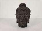 Hoofd Boeddha Borobudur, lavasteen, Java Indonesië, 20e eeuw, Ophalen of Verzenden