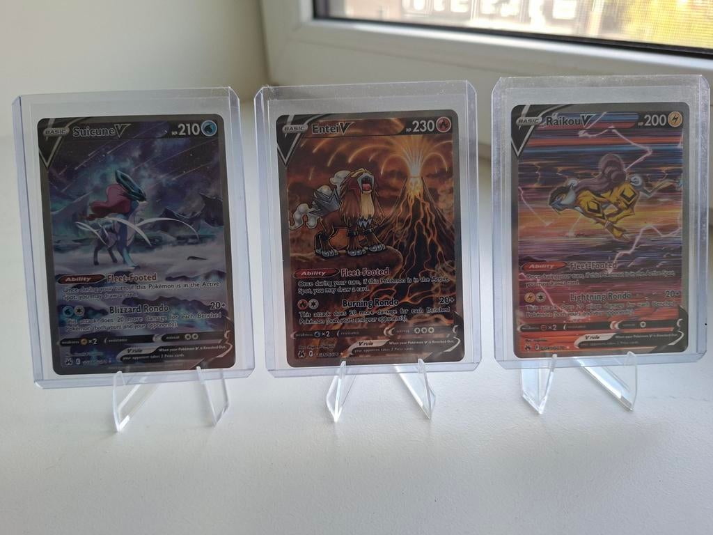 Suicune,Entei,Raikou Crown Zenith GG Pokémon kaarten, Ophalen of Verzenden, Zo goed als nieuw