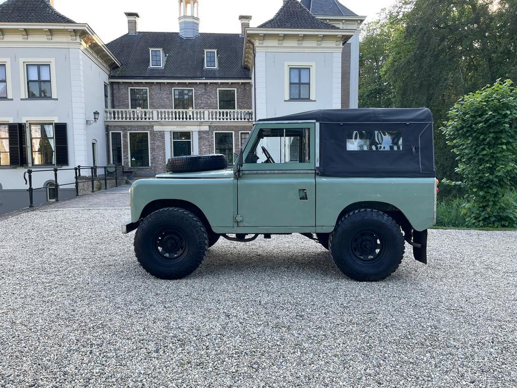 Land Rover Series 3 -1973 - Pastel Groen - LPG, Auto's, 2286 cc, Achterwielaandrijving, 2175 kg, 4 cilinders