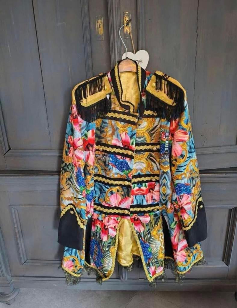 Carnavals jas mt.XL, Kleding | Dames, Ophalen of Verzenden, Zo goed als nieuw, Maat 46/48 (XL) of groter, Carnaval