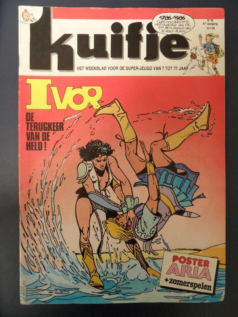 Kuifje. Weekblad nr 30 41 jaargang 22-07-1986., Eén stripboek, Ophalen of Verzenden, Gelezen
