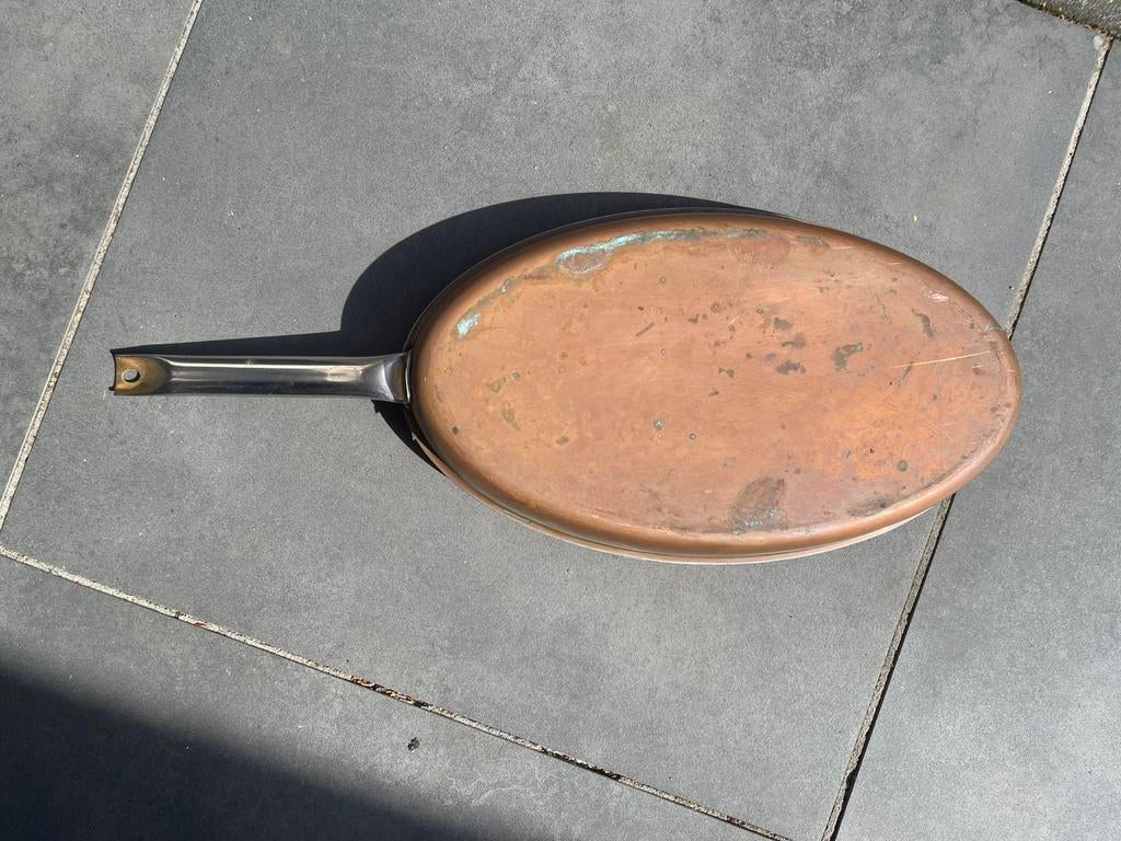 Koperen vispan, Huis en Inrichting, Keuken | Potten en Pannen, Ophalen, Gebruikt, Rvs, Pannenset