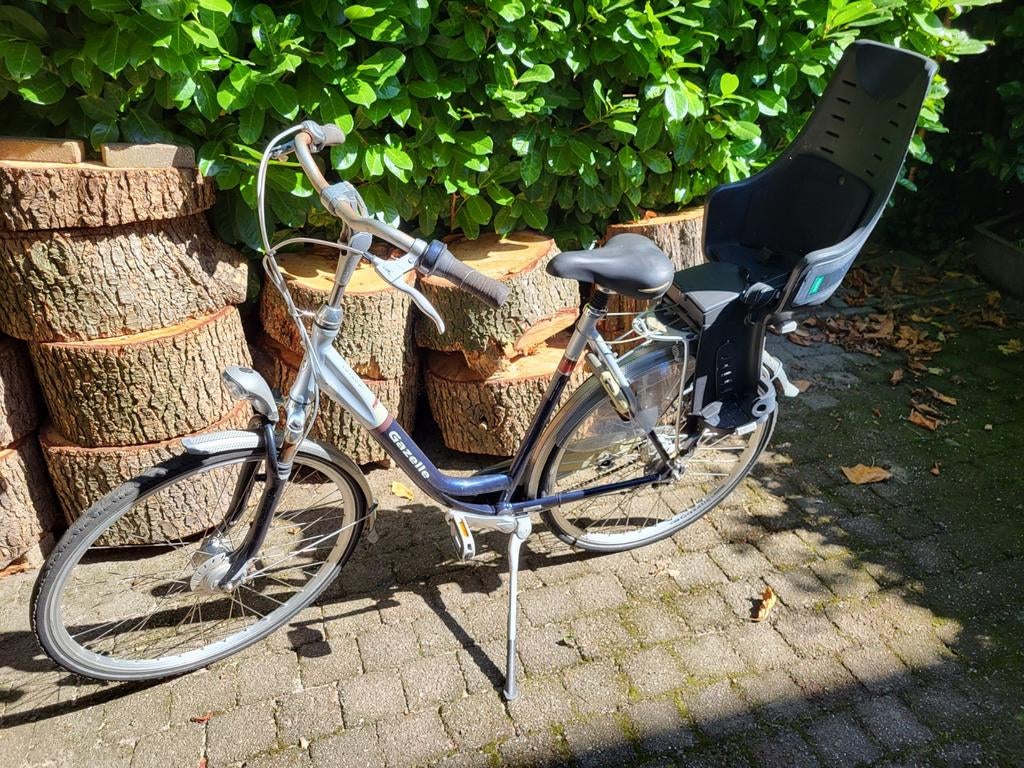 GAZELLE ORANGE Special Design fiets met Bobike kinderzitje, Ophalen, Gebruikt, Versnellingen, 56 cm of meer