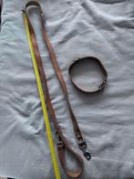 Leren hondenriem en halsband, nieuw., Ophalen of Verzenden, Nieuw