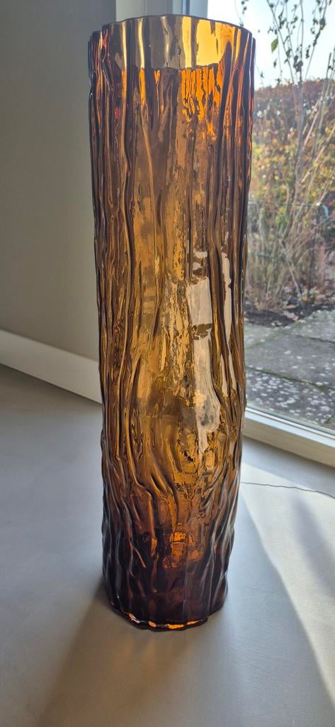 Glazen vaas boomstam 61cm, Ophalen, Nieuw, Overige kleuren, Glas