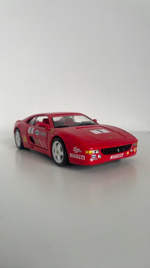 1:24 Ferrari F355 challenge modelauto, Hobby en Vrije tijd, Modelauto's | 1:24, Verzenden, Zo goed als nieuw, Auto, Bburago