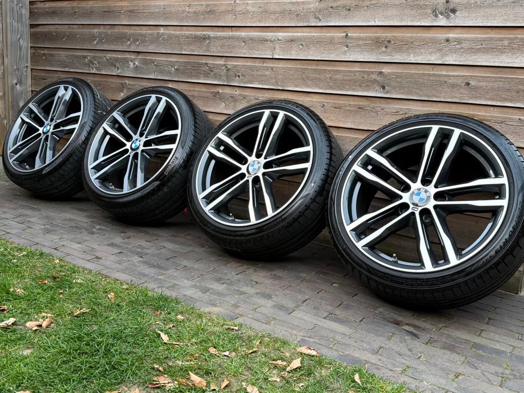 Orig BMW 3-serie Styling 704 M 19 inch velgen breedset, Auto-onderdelen, Banden en Velgen, 19 inch, Gebruikt, 255 mm, Banden en Velgen
