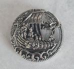 Mooie broche - vikingschip, Ophalen of Verzenden, Nieuw, Zilver, Overige materialen