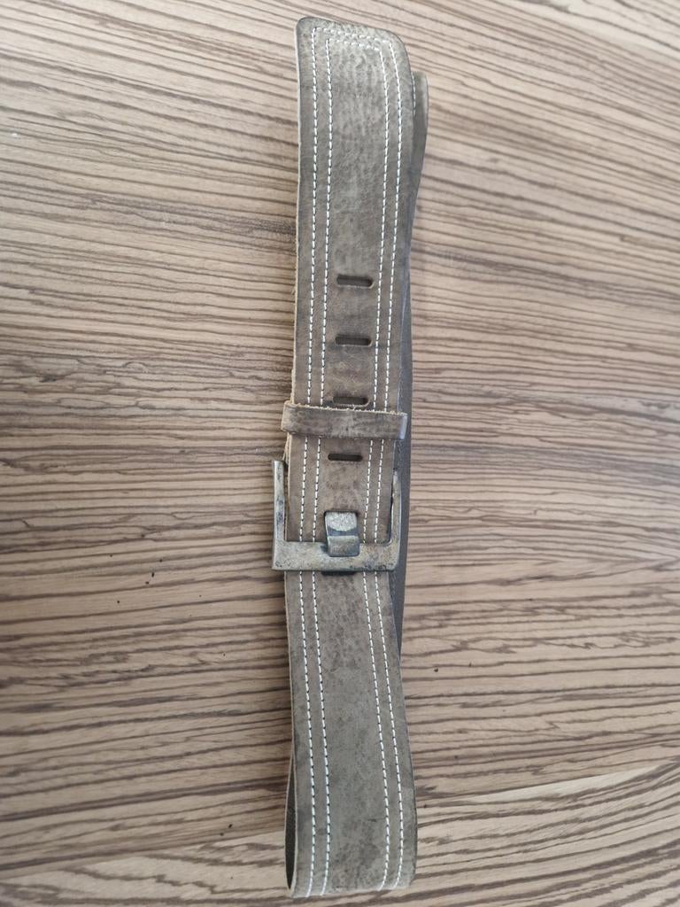 Stoere leren riem, Kleding | Dames, Riemen en Ceinturen, Ophalen of Verzenden, Zo goed als nieuw, Bruin, 100 cm of meer