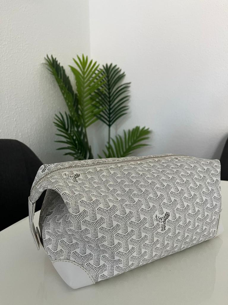 Goyard toilettas wit – nieuw in perfecte staat, Ophalen of Verzenden, Nieuw, Wit, Heer