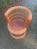 Rieten rotan stoel rond, Huis en Inrichting, Stoelen, D, Bruin, N, Riet of Rotan