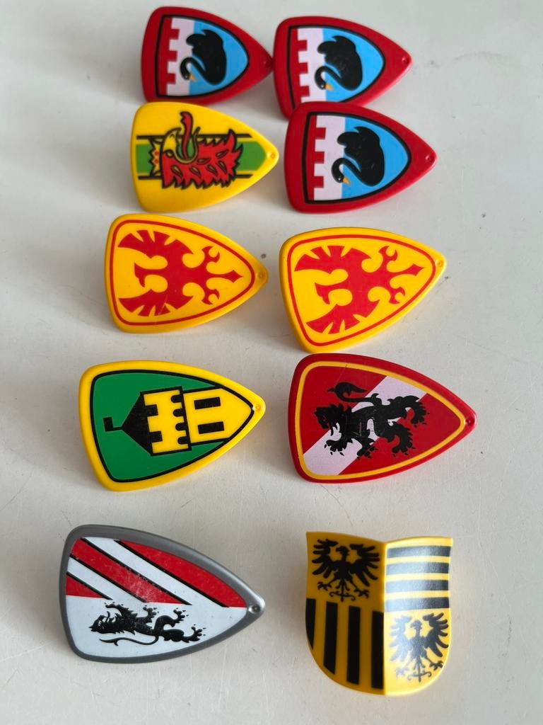 Playmobil onderdelen schild 10 stuks, Kinderen en Baby's, Speelgoed | Playmobil, Ophalen of Verzenden, Gebruikt, Los playmobil