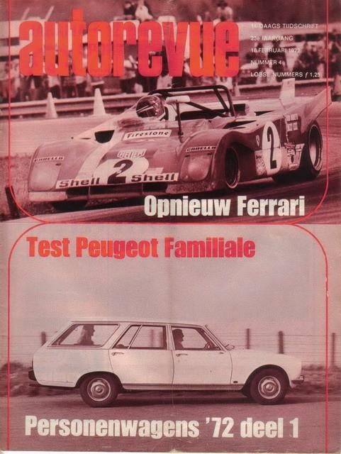 Autorevue 4 1972 : Borgward RS - Peugeot 504 Familiale, Ophalen of Verzenden, Gelezen, Algemeen