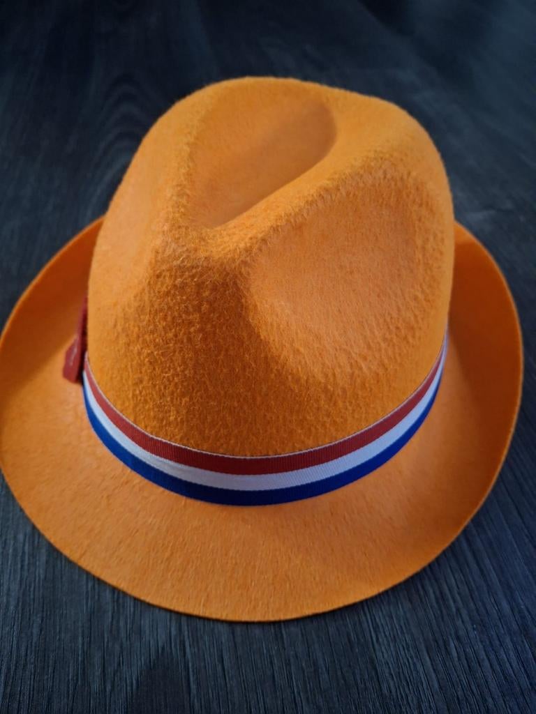 Oranje Hoed met Nederlandse Vlag Band, Hoed, Nieuw, Onbekend, One size fits all