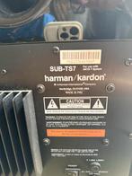 Harman Kardon SUB-TS7 subwoofer met 3 satelliet speakers, Overige merken, Gebruikt, Ophalen of Verzenden, Complete surroundset