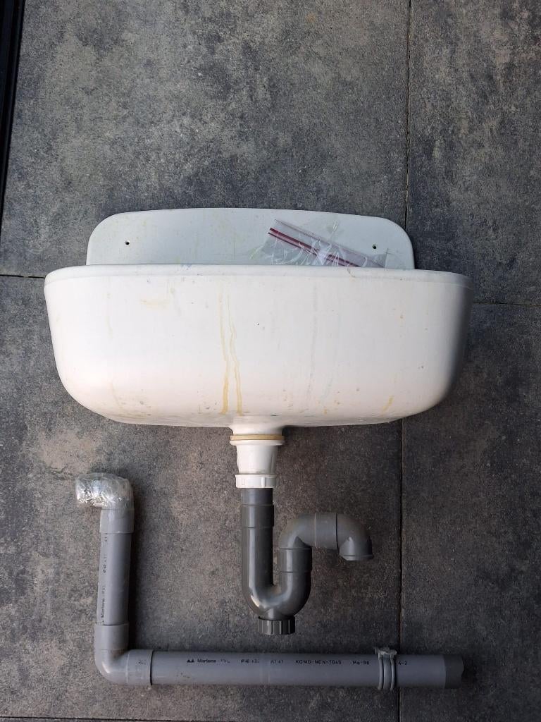 Gratis ophalen kunststof wastafel voor schuur of garage, Ophalen, Gebruikt, Wastafel