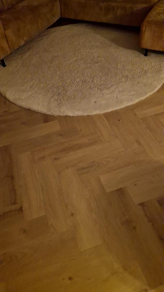 Kleed Volero 230cm Hoogpolig, Huis en Inrichting, Stoffering | Tapijten en Kleden, Gebruikt, 200 cm of meer, Rond, Beige, Ophalen