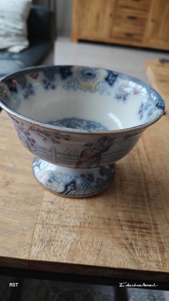 Antieke Petrus Regout Canton Schaaltje, Antiek en Kunst, Antiek | Schalen, Ophalen of Verzenden