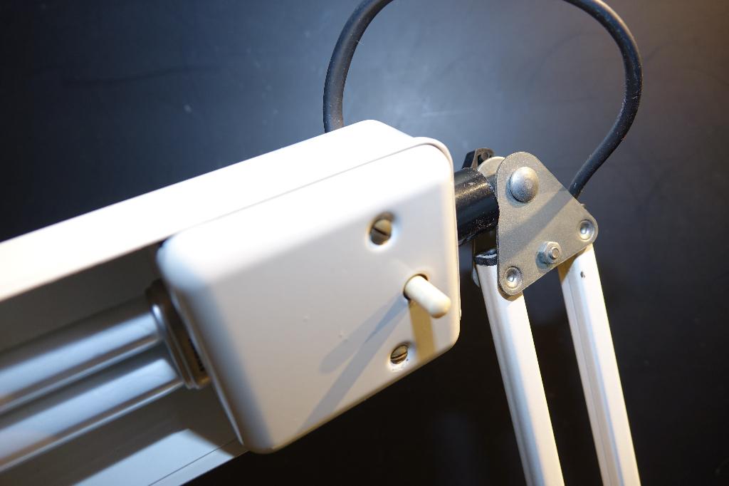 Vintage jaren 50 Thompson machinelamp met schakelaar, Verzenden, Gebruikt