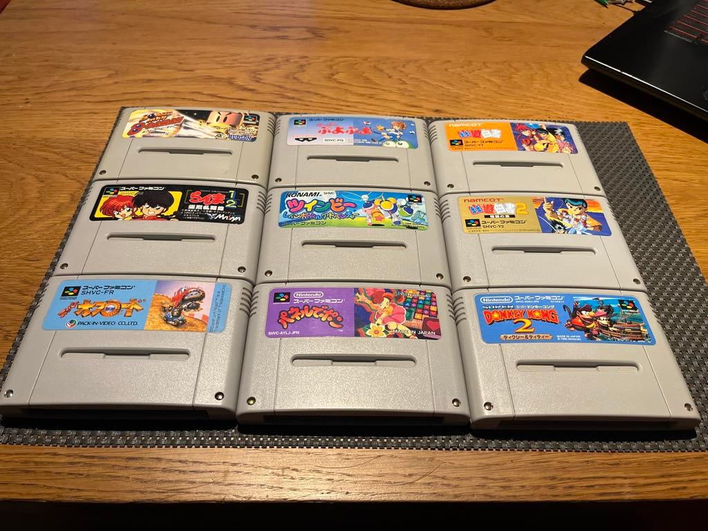 Super Nintendo games (9 stuks), Spelcomputers en Games, Games | Nintendo Super NES, Gebruikt, Overige genres, 1 speler, Ophalen of Verzenden