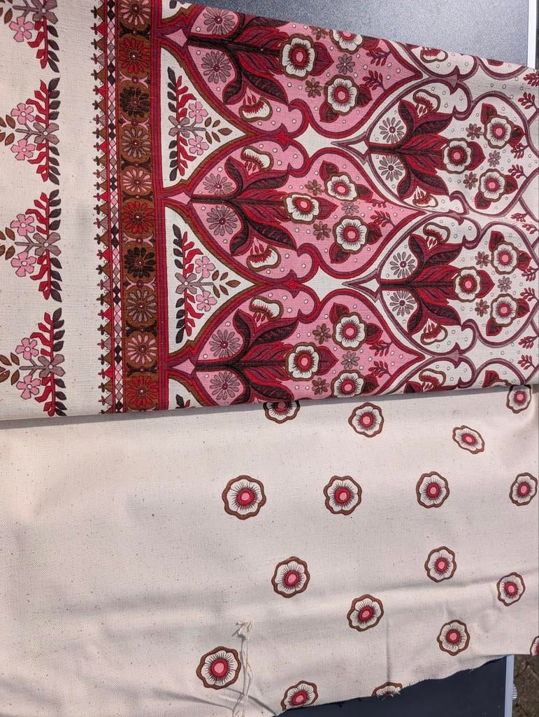 Vintage stof randstof €20 p.m., Hobby en Vrije tijd, Stoffen en Lappen, Ophalen of Verzenden, Katoen, 200 cm of meer, 120 cm of meer