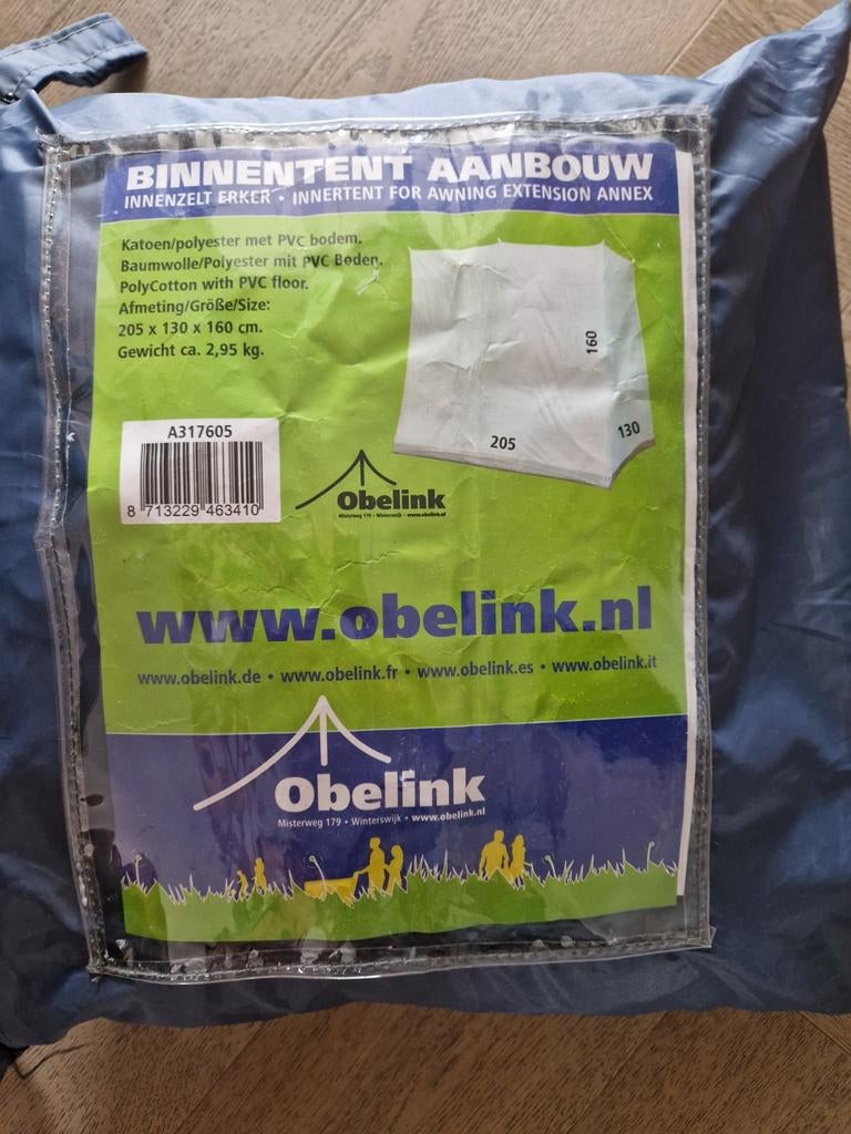 Binnentent aanbouw Obelink slaaptent erker, Ophalen of Verzenden, Gebruikt